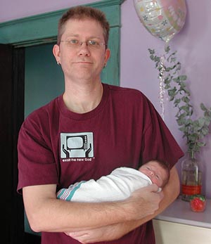 Bart Everson with Baby